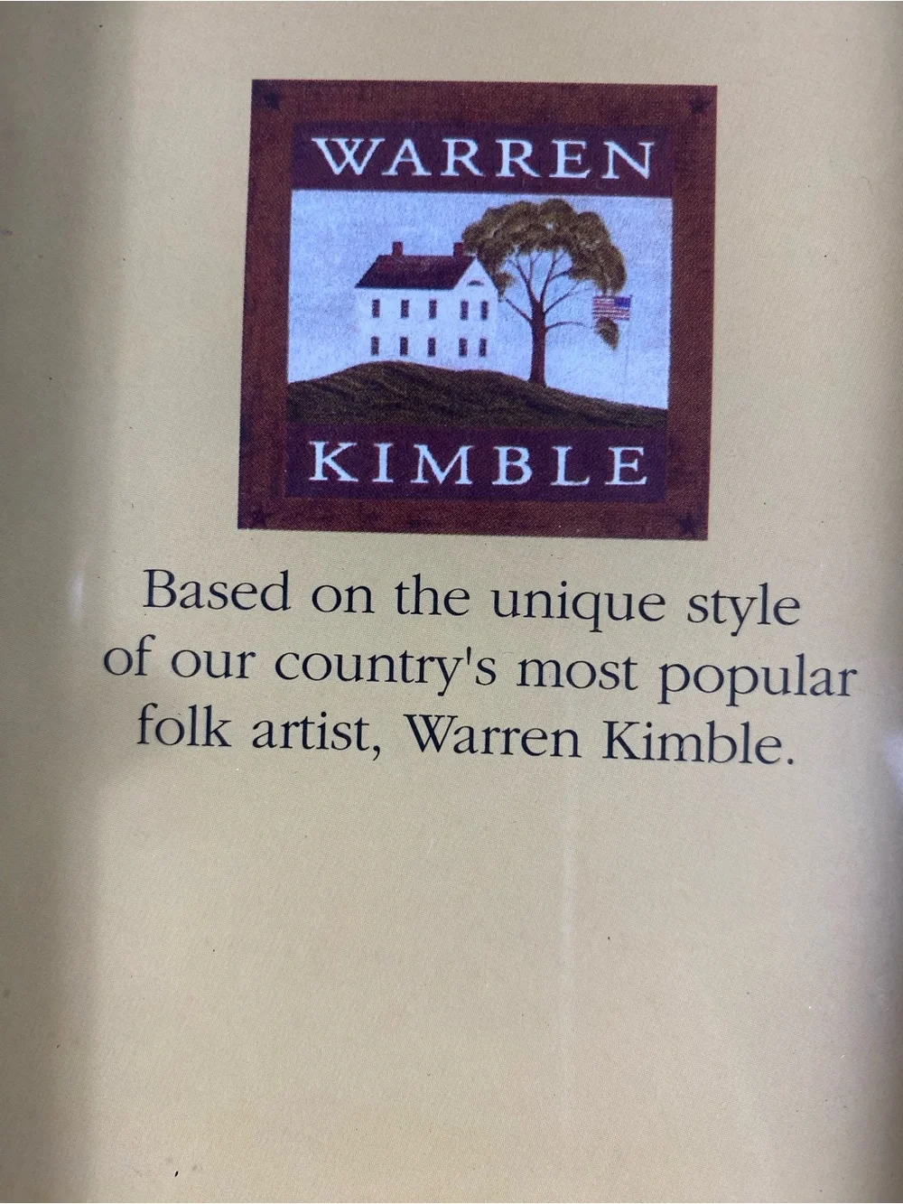 Warren Kimble Americana Star & Stripe Picture Frame - Red, Blue & Cream 4x6